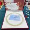 Colar de Corrente de Contas Brancas Yuqing Água Clara Natural de Jade Hetian Contas Redondas em Atacado Cordão Colar de Corda para Presente de Mãe