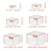 Caja de almacenamiento cuadrada blanca de acrílico directa de fábrica, caja de exhibición manual de juguetes, caja de cinco lados para pastel de postre