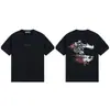 Camiseta Pesada Stone 260g com Estampa de Bússola com Logo, Caimento Solto, Estilo Tendência para Casal, Manga Curta, Unissex