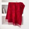 Bufanda de Cachemira Sintética de Doble Cara con Estampado de Cebra para Otoño e Invierno para Mujer, Chal Engrosado con Borlas, Estilo Coreano, Ambiente, Calentador de Cuello, Venta al por Mayor