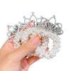 Diadema de princesa con corona para niña, banda de goma para el pelo con forma de bola de Corea del Sur, nueva flor para niña