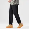Pantalones casuales color caqui para hombre 2026 otoño e invierno nuevo estilo pantalones holgados cónicos modernos versátiles rectos largos venta al por mayor