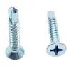 Tornillos avellanados de cabeza plana para teja de acero de color, tornillos avellanados de cabeza plana con ranura cruzada, tornillos autorroscantes, tornillos autoperforantes, tornillos de cola de milano M4.2