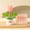 Regalo para el Día del Maestro Bouquet de Flores de Lirio del Valle Tejido Hecho a Mano DIY Modelo Nuevo 2026 Regalo de Jardín de Infancia para Maestros al Inicio del Ciclo Escolar