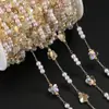 Cadena de Joyería Hecha a Mano DIY Accesorios Mariposa Espaciador Perla Cadena de Cobre Pendientes Borla para Ropa Materiales Hechos a Mano Venta al por Mayor