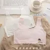 Ropa interior de seda helada para niñas en verano, para estudiantes de primaria de 6 a 12 años, chaleco transpirable y ligero para niños en su período de desarrollo