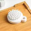 Ferramenta de lavagem de cabelo estilo japonês: pente massageador, esfoliante para cabeça e escova de shampoo de silicone para limpar o couro cabeludo
