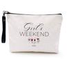 Estilo Caliente de Aliexpress Sublimación Logo Personalizar Bolsa Cosmética Estudiante Simple Bolsa de Lápices Portátil Lino Resistente al Desgaste