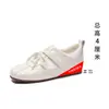 218-1 Zapatos de Entrenamiento Alemanes Plateados con Suela Gruesa para Aumentar la Altura para Mujer 2026 Nuevos Zapatos Deportivos Casuales Forrest Gump Ballet para Carreras para Mujer