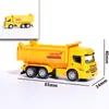 Juguetes de Autos de Aleación para Niños Vehículos de Ingeniería Metálicos Excavadoras Vehículos de Saneamiento Urbano y Tráfico Modelo de Coche Adornos Regalos
