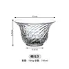 Copo de Vidro Largo Estilo Chinês para Água, Copo e Pires para Chá Cold Brew, Xícara de Café Latte Americana, Copo Especial para Drinks de Cocktail