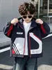 Chaqueta cortavientos de primavera y otoño para niños, estilo coreano, moderna y elegante, chaqueta tipo cárdigan, para niños pequeños y medianos, exportación transfronteriza