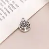 Mezcla 20 Colgantes de Aleación Serie Árbol Hueco de Plata Antigua Etiquetas para Pulseras Pendientes DIY Accesorios de Joyería Hechos a Mano Materiales