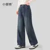 Jeans Little Fitter para Niñas 2026 Otoño Nuevos Elegantes Pantalones Rectos para Niños Mayores y Adolescentes Modernos Pantalones para Niños