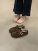 Zapatos Birkenstock para Mujer de Terciopelo Invierno 2025 Nuevo Estilo Slip-On Planos Suela Suave Mocasines Casuales Zapatos de Algodón