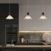 Lámpara de araña de hierro de una sola cabeza transfronteriza, lámpara de araña led nórdica personalizada para bar o restaurante, lámpara de araña de cristal para sala de estar o cafetería