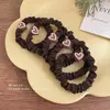 Cuerda para el pelo de nuevo estilo 2024 para niñas, Cuerda de goma para el pelo elegante, Goma para el pelo elegante y con clase, Accesorio para el pelo con funda de cuero simple