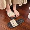 Sandalias de Playa de Moda para Mujer, Nuevo Estilo Verano 2026, Adecuadas para Usar con Faldas, Chanclas Planas sin Cierre tipo Perezoso, Sandalias Versátiles y Frescas