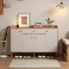 Armário de sapatos para uso doméstico, porta de entrada, novo modelo 2026, armário de armazenamento para hall de entrada, prateleira de parede integrada para corredor, sapateira