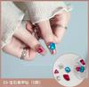 Kit de Materiais de Strass para Nail Art Estilo Macaquinho Decorações de Strass Refrigerante Doce Decorações de Unha com Strass Acessórios para Nail Art Atacado