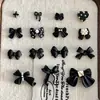 Accesorios Clásicos para Uñas Negras Tendencia Moño Estrella Explosión Moño Flotante Corbata de Moño Decoraciones para Uñas Accesorios