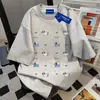 Camiseta de Manga Corta con Estampado de Perro Diseño Estilo Japonés para Mujer Verano 2025 Marca Ins Trendy Versátil Casual Holgada
