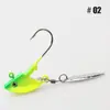 Venta al por mayor Señuelos de Pesca Anzuelo con Cabeza de Plomo en Forma de Cabeza de Pez con Lentejuelas Gusano Blando Anzuelo con Cabeza de Plomo 3.5g 7g 10g Pez Bajo