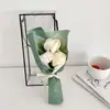 Día de San Valentín y Día de la Madre Nuevo Set de Regalo de Caja de Jabón con 3 Flores de Rosa de Jabón y Clavel