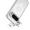 Adecuado para Google 10A Magnético Transparente Dos-En-Uno Funda para Teléfono Google Pixel9 Pro XL Funda Protectora Anticaídas