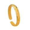 2026 Nuevo Estilo Pulsera de Lluvia de Meteoros Cielo Estrellado Estilo Antiguo, Latón Abierto Chapado en Oro Grueso, Superficie Pulida, Joyería de Pulsera Grabada para Mujeres