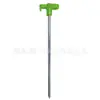 Clavo luminoso para tienda de campaña de exterior, 7 mm de grosor, clavo para suelo, clavo fluorescente para cuerda de viento, clavo de acero para toldo, 20/25/30 cm