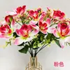 Orquídeas Artificiales, Flores Falsas para Decoración de Escenas de Boda, Arreglos de Flores de Seda, Ramos de Flores de Plástico, Flores Artificiales con un Toque de Lujo y Realismo
