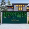 Tela de Fondo Navideño para Exterior, Tapicería para Puerta de Garaje, Decoración para Fiesta Navideña, Tela para Colgar de Combinación, Tamaño Grande