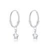 Pendientes de plata de ley S999, pendientes de pie, pendientes de plata de ley para mujer, pendientes pequeños circulares, pendientes de oro, pendientes gratis