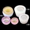 Nuevo molde de silicona DIY de espejo completo hecho a mano pequeño recipiente tazón plato pegamento cristal resina UV molde de flor seca