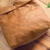 Estilo Retro Literario Coreano Plisado Repelente al Agua Papel Dupont Versátil Bolso de Hombro Único Bolso Cruzado de Moda Procesamiento y Personalización