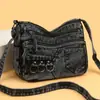 Nova Moda Transfronteiriça Versátil Tendência Bolsa Transversal Bolsa Feminina Bolsa de Ombro Versátil Retrô Mochila Feminina de Grande Capacidade