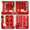 Tira Larga Especial para Boda con Caracteres de Doble Felicidad para Decoración de Habitación de Boda, Pegatinas de Doble Felicidad para Compromiso, Sala de Estar, Dormitorio, Bata de Baño, Accesorios para Fotos