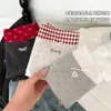 Pantaletas de Algodón Puro Estilo Británico a Cuadros 10A Antibacterianas con Refuerzo de Algodón Puro en la Entrepierna, Pantaletas Triángulo sin Costuras para Mujer con Dulce Diseño de Retazos