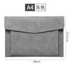 Bolsa de Documentos Magnética Tridimensional em Couro Personalizada A4 com Impressão de Logo, Bolsa de Arquivo Administrativo para Negócios, Pasta Envelope