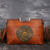 Bolso de mujer transfronterizo de Amazon capa superior piel de vaca color vintage bolso de mano de mujer gran capacidad cuero tótem bolso de mujer al por mayor