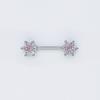 Anillos para Pezones de Circonio Europeo y Americano, Joyería de Perforación de Moda, Aretes para Pezones, Anillos para Pezones de Acero Inoxidable, Joyería para Perforaciones, Joyería para el Pecho