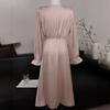 Vestido Largo Yiman Shanhe Estilo Nuevo 2026, Bata de Seda Helada Estilo Palacio, Camisón Largo Delgado para Mujer, Ropa de Casa