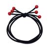 100 Gomas Negras para el Cabello, Cuerdas para el Cabello de Mujer, Fundas de Cuero Duraderas, Bandas Elásticas, Bandas Elásticas Gruesas para Adultos, Gomas para el Cabello al por Mayor
