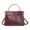 Bolso Cubo para Mujer Europeo y Americano Bolso de Hombro Portátil de Cuero Suave de Alta Gama Bolso Tote para Mujer de Cuero Curtido Vegetal de Gran Capacidad Retro