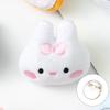 Primavera y verano nuevo broche de conejo felpa lindo animal pequeño caricatura japonés ropa de niñas zapatos colgante de bolso pequeño regalo