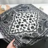 Lenço Quadrado Pequeno JM de Lã de Seda Imitação Algodão e Linho, Novo Lenço de Seda Outono e Inverno, Versátil para Viagens Diárias, Moda Vintage e Xale Elegante
