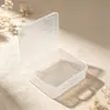 Caixa de Transporte de Plástico, Caixa de Plástico Transparente, Caixa de Armazenamento de Ferramentas para Peças de Ferragem com Tampa, Caixa de Embalagem Transparente para Brinquedos