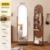 Espejo para Ropa con Tablero Perforado, Espejo de Cuerpo Entero Giratorio, Espejo Removible de Piso a Techo, Perchero para Ropa para el Hogar, Espejo Integrado, Espejo de Vestir