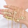 AliExpress quente DIY personalizado privado pingente de Alfabeto Inglês em ouro 18K corrente clavícula feminina requintado presente de feriado